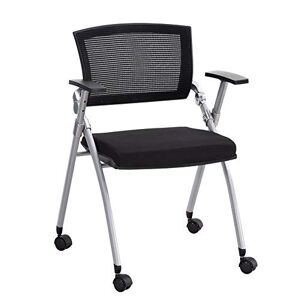 JIAXI-HG Lot de 10 chaises de bureau pliantes en alliage d'aluminium pour salle d'écriture, salle de réunion, personnel, réception, bureau (style 3) - Publicité