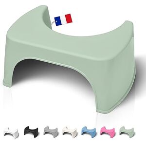 Well Care Tabouret de Toilette Physiologique Vert Fabriqué en France en Plastique Recyclé Marche Pied WC pour Adulte Petit Banc Repose Pied pour Adopter la Position Squatty Anti Constipation - Publicité