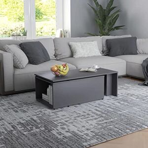 DCRAF Nice Tables d'appoint Table basse en bois Gris 150 x 50 x 35 cm - Publicité