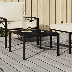 ZEYUAN Table Basse de Jardin Noir 60x60x35 cm Acier,Table Basse Salon,Petite Table Basse,Table Basse Rétro - Publicité