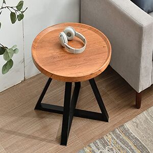 LYDZT Table Basse/Table d'appoint/Table d'appoint, Tables Basses Rondes, Petite Table Basse de Salon, Table d'appoint pour Salon, Assemblage Facile, Table de Chevet Finition Bois pour Chambre à co - Publicité