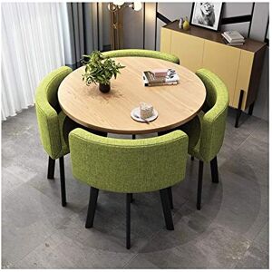 TONZN Ensemble Table et Chaises de Salle à Manger Table et Chaises Ensemble de 5 Salon Table à Manger Table de Loisirs Simple Style Moderne Café Magasin de Desserts 80 cm - Publicité