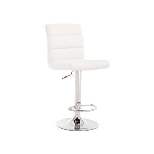 Conforama Tabouret de bar CITY coloris blanc