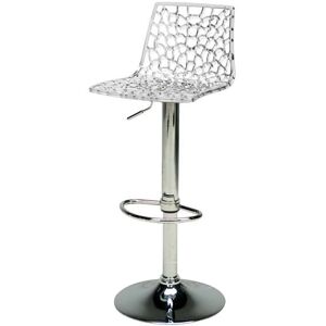 Conforama Tabouret de bar GROOVE coloris transparent