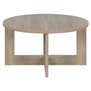 Conforama Table basse ronde TIKA coloris naturel