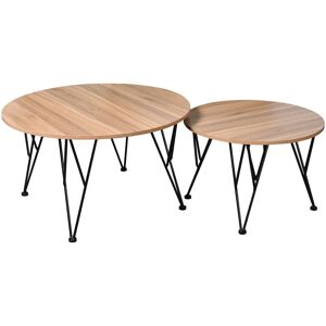 Conforama Lot de 2 tables basses CHICAGO 2