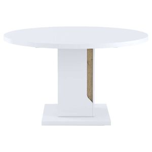 Conforama Table 130 cm avec allonge DAYANA coloris blanc - Publicité