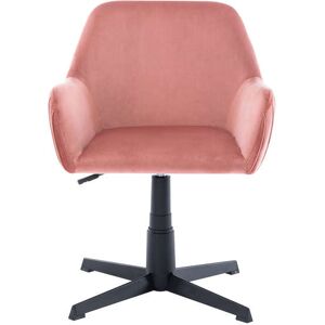 Conforama Fauteuil de bureau AMY coloris rose