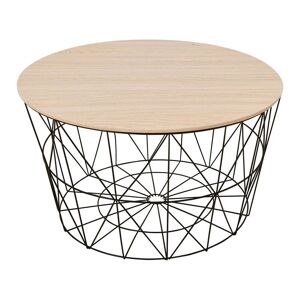 Conforama Table basse ronde ARIANO coloris noir