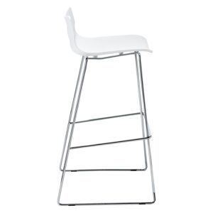 Tabouret Erko blanc - Lot de 2 Aluminium