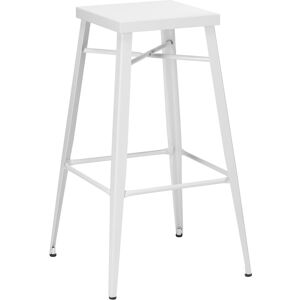 Tabouret blanc Magda - Lot de 2