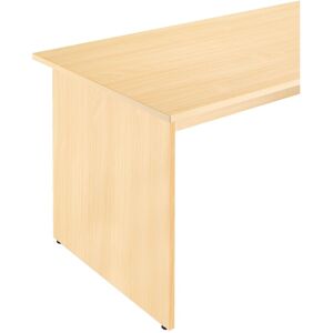 Bureau 80cm 2 pieds décor hêtre Basic line 2