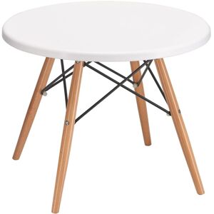 Table basse ronde Marty - plateau blanc Couleurs assorties