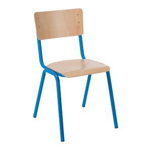 Chaise Scolaire T6 Color - bleu - Lot de 4