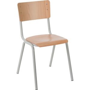 Chaise Scolaire T6 Color - gris - Lot de 4