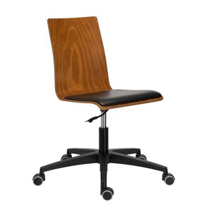 Chaise de bureau JADE - bois teinté