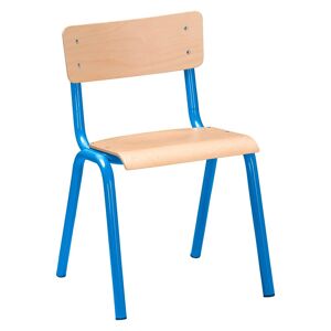 Chaise scolaire SYLLAB Taille 4 - CP/ CE1 bleu - Lot de 2