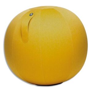 Alba Ballon Ball Move Up Jaune Safran, résistant, anti-éclatement, gonflable, poignée de transport, D65cm - Publicité