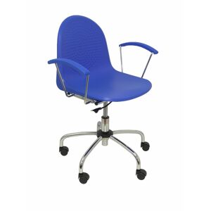 Piqueras y crespo Chaise de bureau pivotante VES - accoudoirs fixes - Bleu