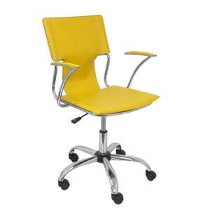 Piqueras y crespo Chaise de bureau BOGARRA - Jaune Blanc crème