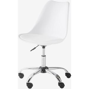 Vertbaudet Chaise de bureau enfant à roulettes blanc BLANC TU - Publicité