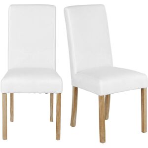 Maisons du Monde 2 chaises a housser en pin blanchi