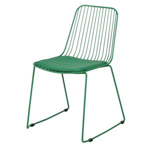 Chaise en métal vert Vert 53x84.5x57cm