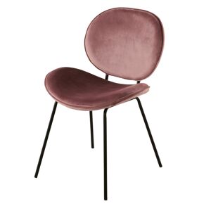 Maisons du Monde Chaise en velours terracotta