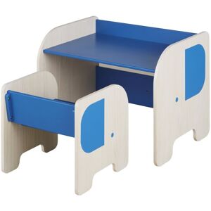 Maisons du Monde Ensemble bureau et chaise pour enfant bleu et beige - Publicité