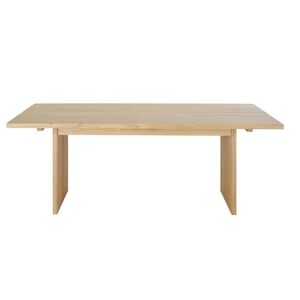 Maisons du Monde Table a manger en bois de chene massif beige 8/10 personnes L200 Beige 200x76x100cm