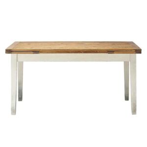 Maisons du Monde Table à manger extensible en peuplier massif 8/10 personnes L160