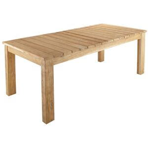 Maisons du Monde Table de jardin extensible en teck recycle 8/10 personnes Marron 220x77x100cm