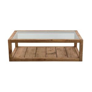 Made in Meubles Table basse en bois marron 140 cm - Publicité