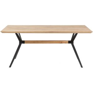 Kare Design Table à manger 10 personnes en chêne massif et acier L220