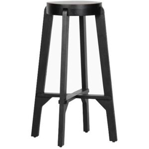 Tabouret de bar en bois 79cm noir