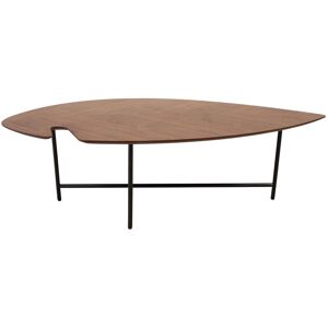 Zago Table basse 120 cm plaque noyer Marron 60x36x120cm