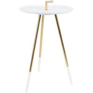 White label Table d'appoint en metal blanc