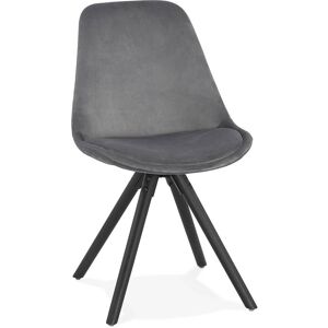 Kokoon Design Chaise Tissu Gris H. assise 46 cm rembourré - Publicité