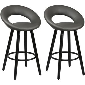 Altobuy Lot de 2 tabourets gris - Publicité