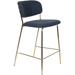 White label Tabouret de comptoir tissu bleu