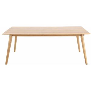 Zago Table extensible chene massif 180 cm allonges en option