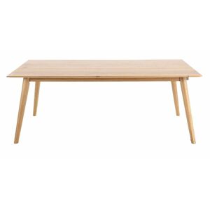 Zago Table extensible chêne massif 180 cm allonges en option - Publicité