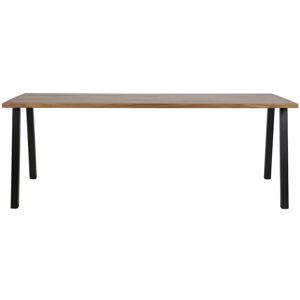 Table en bois avec pietement en métal noir