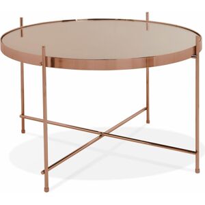 Kokoon Design Table basse Verre Cuivre