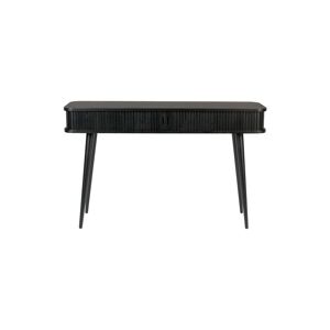 Zuiver Console a tiroir rideau en bois noir Noir 35x74x120cm