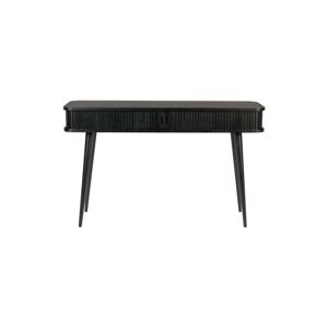 Zuiver Console a tiroir rideau en bois noir