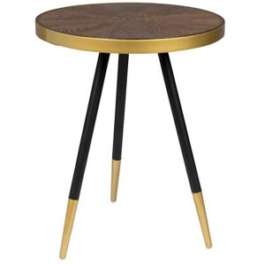 White label Table d'appoint en bois marron Marron 44x45x44cm