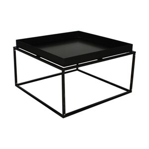 Meubles & Design Table basse minimaliste en métal noir Noir 60x36x60cm