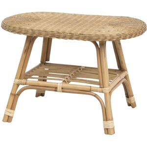 Decoclico Table basse ovale rotin Beige 73x48x45cm