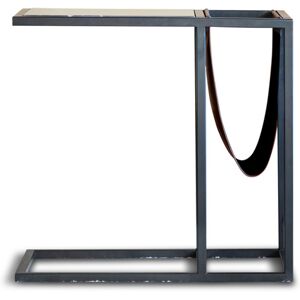 PIB Table porte-revues en marbre noir